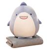 Yellow Duck Shark Plush Toy Girl Can Intervene Warm Hand Cover Soft Cute Hamster Pillow Blanket Lunch Break Air Conditioner Blanket