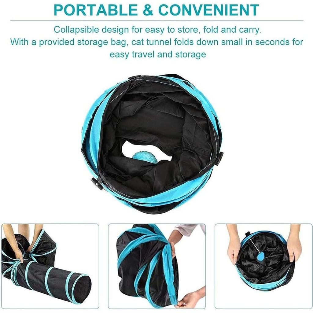 Speedy Panther 22 Pcs Cat Toys for Indoor Cats Adults Interactive Kitten Toys Cat Tunnel Mouse Feather Teaser Wand Spring Toy