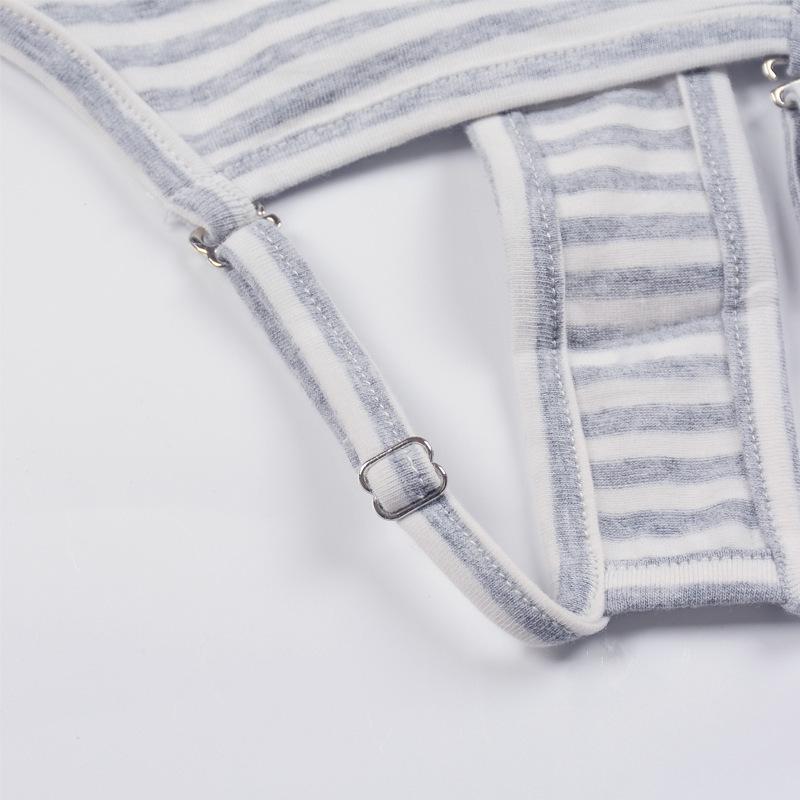 Striped Pet Physiological Overalls - Dog Menstrual and Sanitary Pants for Puppies