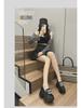 Women's 2025 Spring Thick-soled Slip-on Loafers with Inner Height Boost and Small Platform