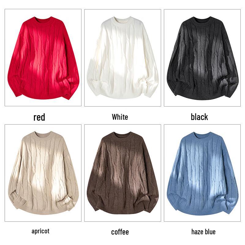 Jeanswest Men's Loose Fit Warm Knit Sweater