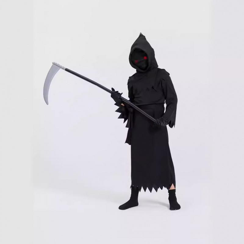 

New children s Halloween costume death costume luminous glasses clothes stage performance clothes S