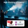 CO2 Handheld Fog Gun, 50W Stage Smoke Machine with LED Light Effects, DJ Special Effects Fog Gun