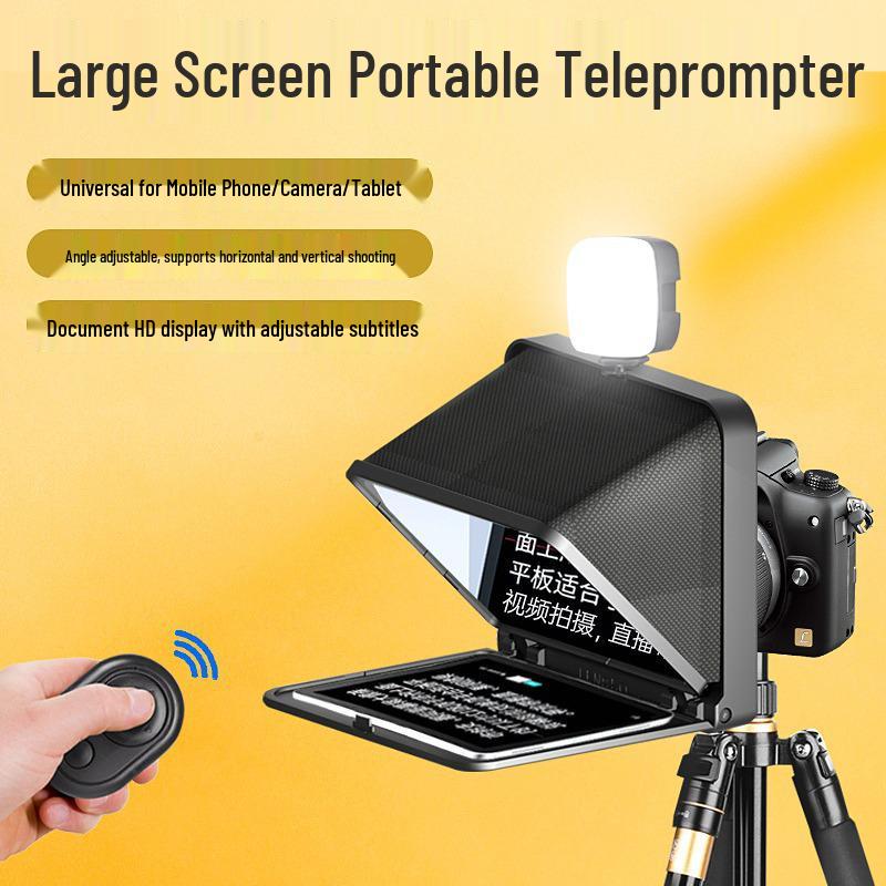 8LENSGO TC7 Large-Screen Portable Teleprompter for Mobile Live Streaming and Video Recording