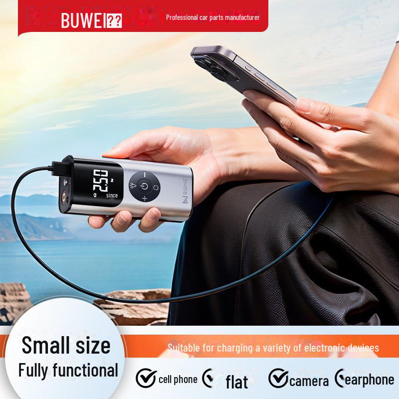 Compacte Draadloze Luchtpomp voor Fietsen, Auto's en Motorfietsen