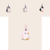 Plush Penguin Keychain With Real Mink Fur For Collectors And Giftgiving
