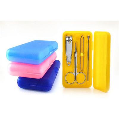 Cuidado de Uñas Estuche Limpiaorejas Set Cortauñas Color Aleatorio 4 Tipos X (4 piezas)