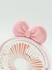 New Portable LED Desktop Fan: Lightweight, Rechargeable, Adjustable Three-Speed with Bow Design