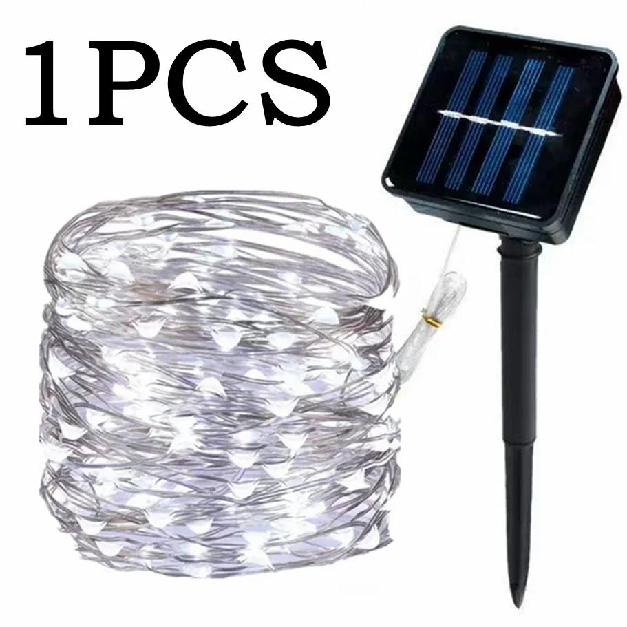Outdoor Waterproof Fairy Garland Lights Solar String Lights LED String Lights 8 Modes Christmas Party Garden Patio Wedding Decor