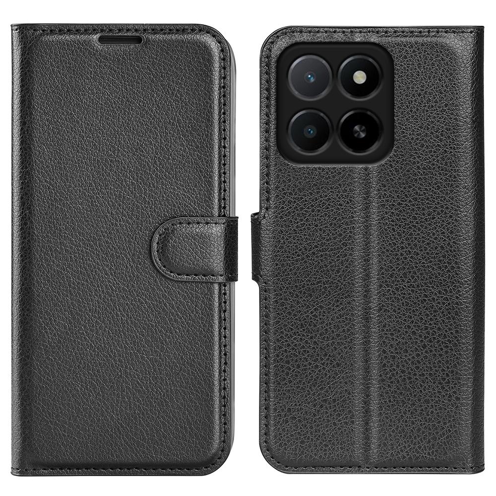 For Honor X5b Case Litchi Texture Shockproof Leather Wallet Phone Cover