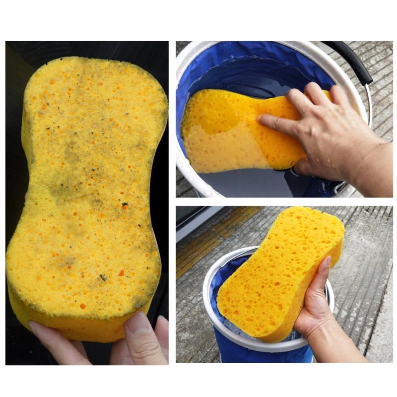 Car Yellow Sponge For Washing Window Anti Scratch Technology Perfect For Wheels Windscreen And Bodywork Cleaning Washing