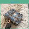 Large Capacity Plaid Street Style Tote Bag For Women With High-end Feel 2023 New Autumn Winter Handbag
