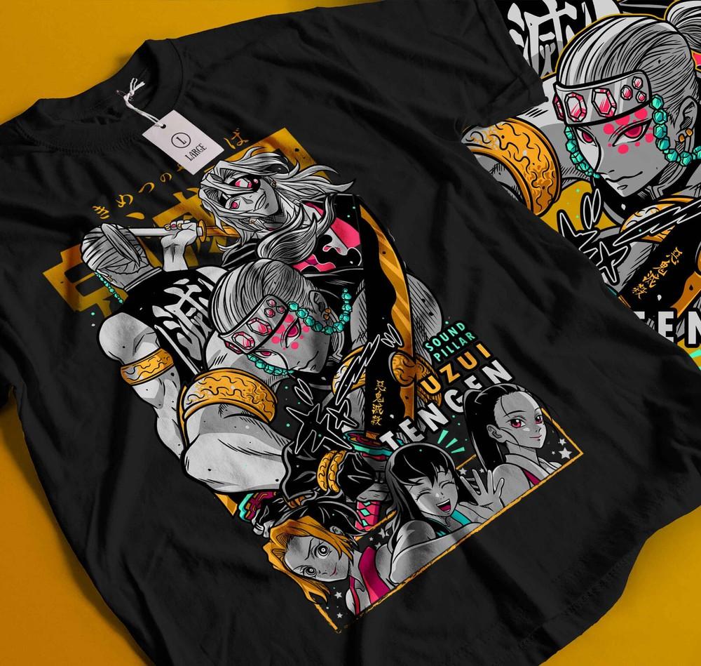 

T-shirt Tengen Uzui Sound Hashira Suma Makio Hinatsuru Demon Slayer T-shirt 197 XL