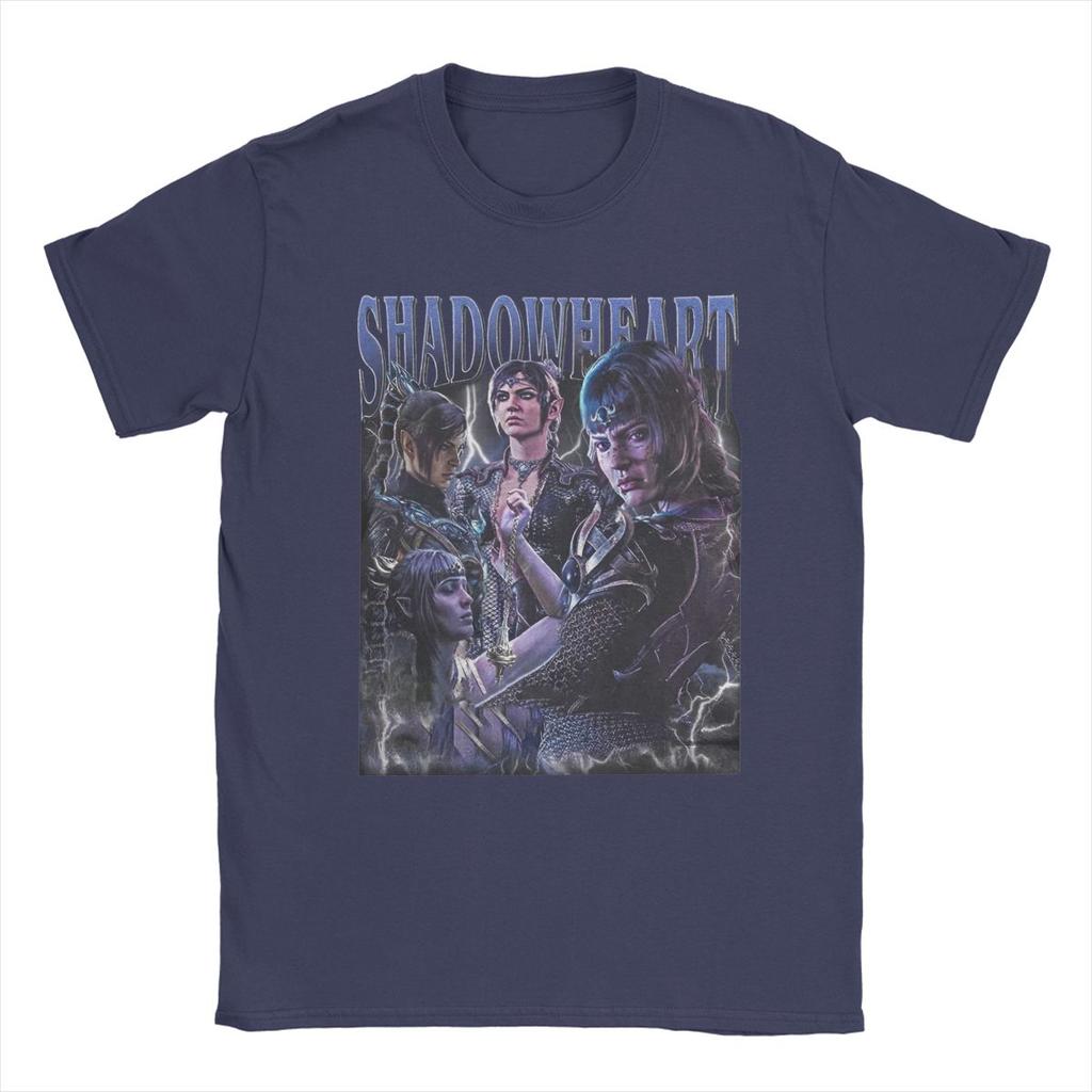 Novelty Shadowheart BG3 T-Shirts for Men Crewneck Cotton T Shirt Short Sleeve Tee Shirt 4XL 5XL 6XL Tops