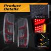 1 Pair Car LED Tail Light Assembly For Isuzu Dmax D-max 2021 2022 2023 2024 Rear Turn Signal Brake Reverse Lights Taillight 12V