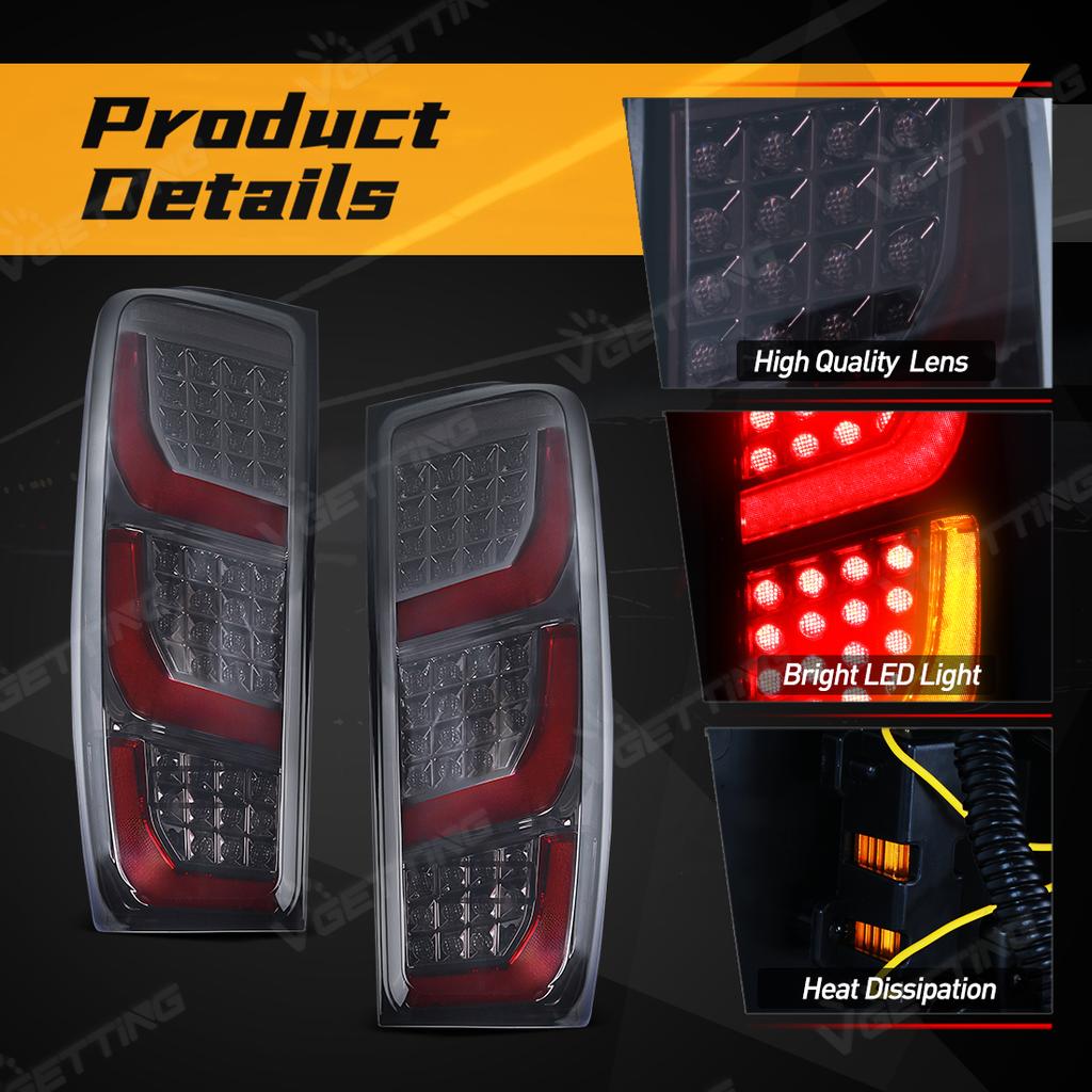 1 Pair Car LED Tail Light Assembly For Isuzu Dmax D-max 2021 2022 2023 2024 Rear Turn Signal Brake Reverse Lights Taillight 12V