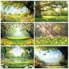 Dreamy Forest Flower Background Banner Sunny Spring Photography Backdrop Supplies Wedding Party Decorations Photo Shoot Props