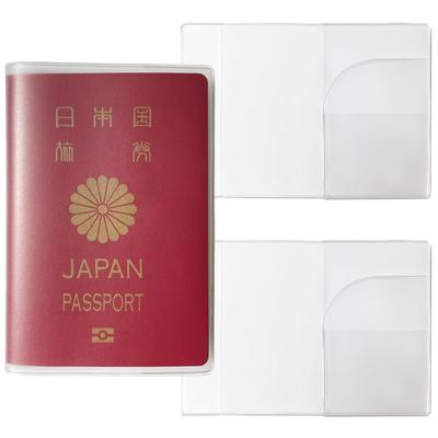 Reisepass Hergestellt in Transparenter Reisepass Reisepass Set von REX-OWL Hülle, Japan, Etui, Halter, PSC-01 (Klar, 2)