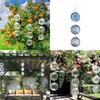 Rotating 3D Reflective Garden Ornaments Stainless Bird Scarer Outdoor Decorative Spinner Corrosion Resistant For Patios