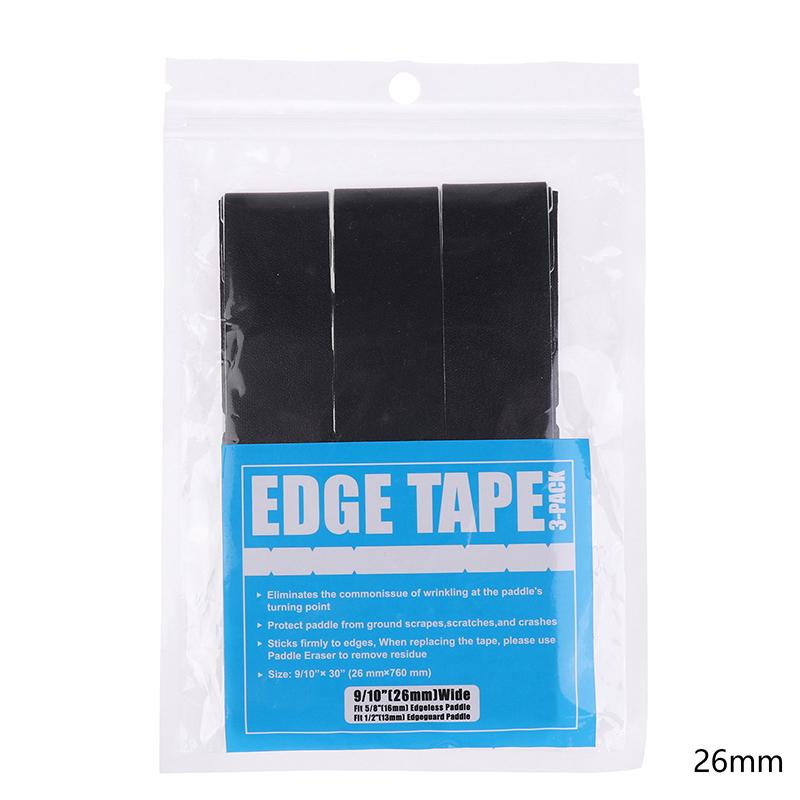 3Pcs Pickleball Racket Edge Sticker Paddle Head Edge Tape Sticker Reduce Impact And Friction Prevention Frame Protective Tape