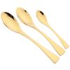 7Pcs Gold Dinnerware Set High Quality Stainless Steel Cutlery Set Knife Fork Tea Spoon Tableware Set Home Kitchen Dinner Silverware Set