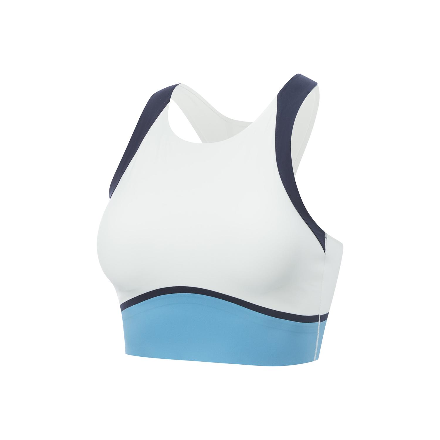 

Li Ning Минималистичный Мягкий Универсальный Повседневный Цветной Блок Дышащий Спортивный Бюстгальтер Женское Белье AUBV044-2 S