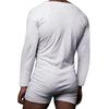 Solid Color Tight Jumpsuit Long Sleeved Sexy Casual Home Wear Men’s Pajama Sets