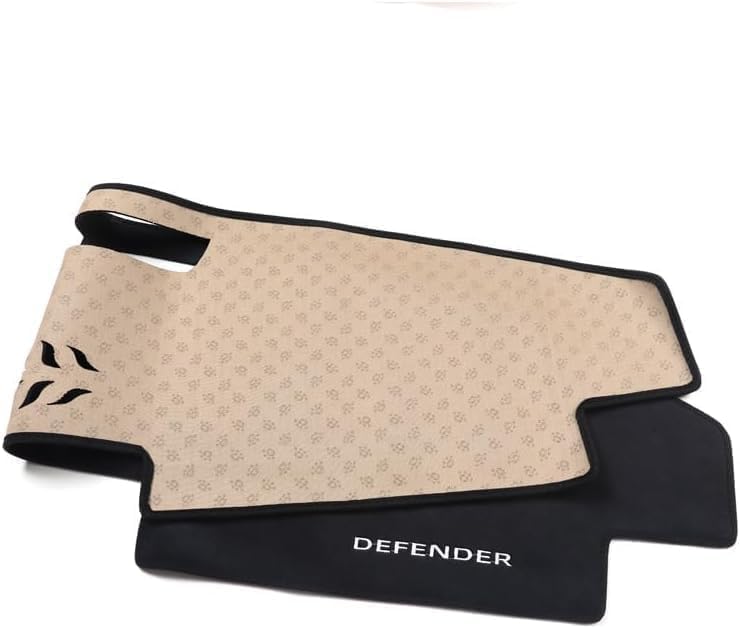 MUMAREN Dashboard Mat for Land Rover Defender Interior Protective Mat with Flannel Sun Heat and Design for Protecting Your Custom Parts and