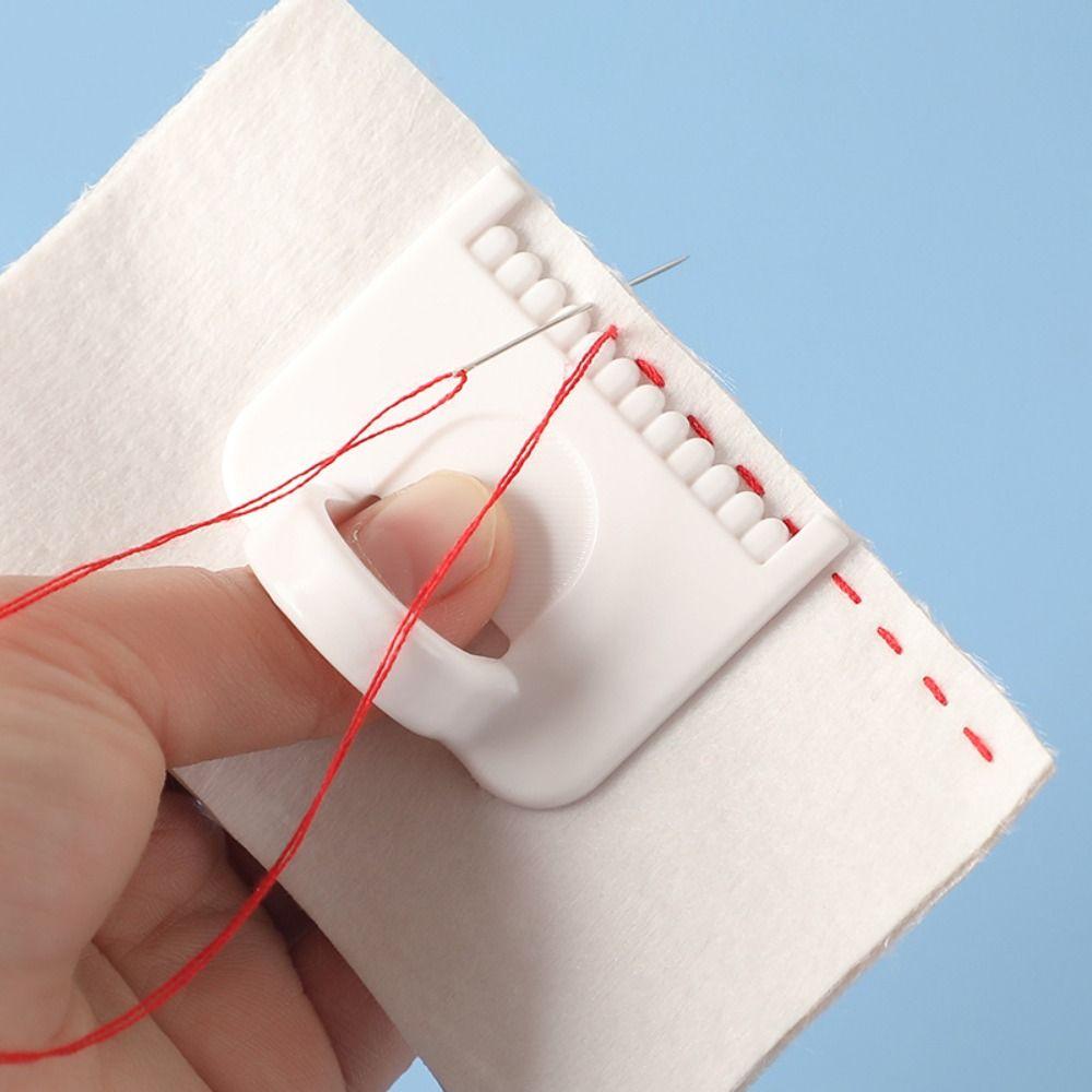 Needle Gauge Edge Stitching Lock Sewing Gauge Non-Slip DIY Stitching Guide Tool  for Seam Finishing