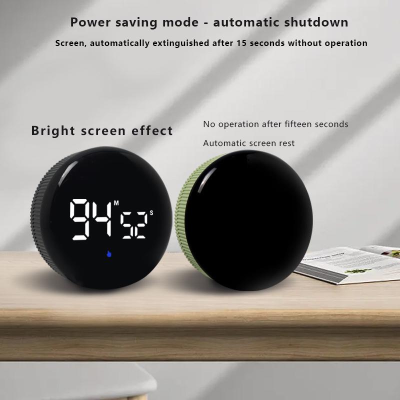 1PC Student Digital Silent Timer Magnetic Kitchen Electronic Timer Learn Countdown Reminder (Built-in Rechargeable Lithium Batte