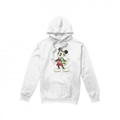 Mens Mickey Mouse Retro Scarf Christmas Hoodie