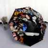 1 PC Automatic Folding Umbrella - Billie Eilish Custom Name Pattern, Portable & Foldable Design with 8 Ribs, Christmas Birthday Gifts