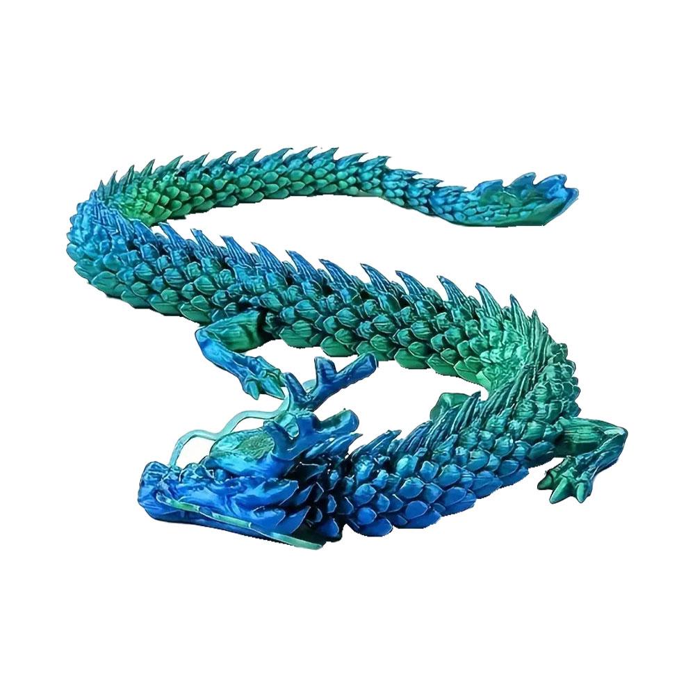 

3D-печатный китайский дракон с подвижными суставами по всему телу, предметы домашнего обихода и украшения, достойные коллекции, креативные игрушки