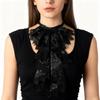 Gothic Flouncing Collar With Layered Ruffle Comfortable Cotton For Women Fashion Elegant Lapel