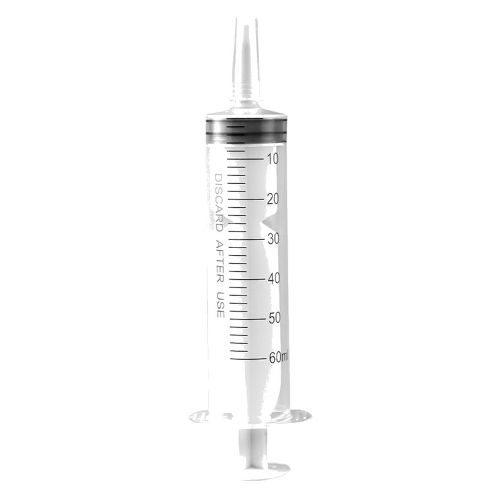 60-150ml Measuring Syringe Glue Filling Plastic Syringe Nutrient Sterile Without Needle Watering Refilling for Animal Feeding
