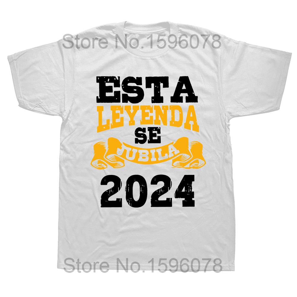 The Man Be Retired T Shirt Retro Spanish Texts Retirement Dad Gift Short Sleeve 100% Cotton Unisex O-neck Soft T-shirts