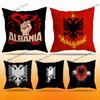Cuscino con Logo Bandiera Albanese Illirica per Camera da Letto, Auto, Caffetteria, Stanza e Salotto Copricuscino Decorativo per Divano