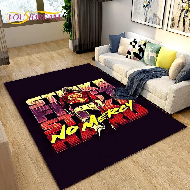 Cobra Kai Amanda TV-Karate-Teppich, groß, Teppich für Wohnzimmer, Schlafzimmer, Sofa, Fußmatte, Dekoration, rutschfeste Bodenmatte für Kinderspiele