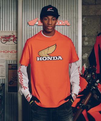 PHYPS MOTORCYCLE [Archive Line] Wing Logo Short Sleeve_Red