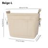 Felt Handbag Insert Liner Bag Multi-Pocket Bag Support Purse Liner Portable Large Capacity Internal Bag Storage Organization
