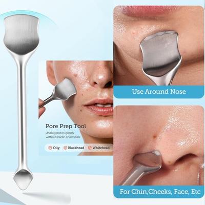 9Pcs Blackhead Acne Kit Stainless Steel Pimple Box Extractor Set with Storage Remover Professional Removal Tools Portable Pore