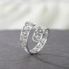 Cazador Stainless Steel Adjustable Heart Rings for Women Finger Rings Cute Jewelry Party Wedding Gift Wholesale 2026 New