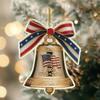 USA 250th Anniversary Ornament, 1776–2026 Liberty Bell Xmas Tree Decor,