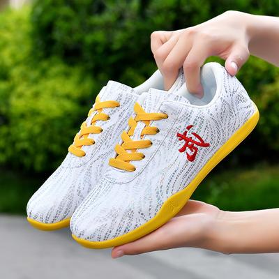 Paar Sneaker Schnürung Kampfsport Kung Fu Schuhe Atmungsaktive Canvas Schuhe Rutschfeste Gummi Vulkanisierte Flats Paar Trainingsschuhe