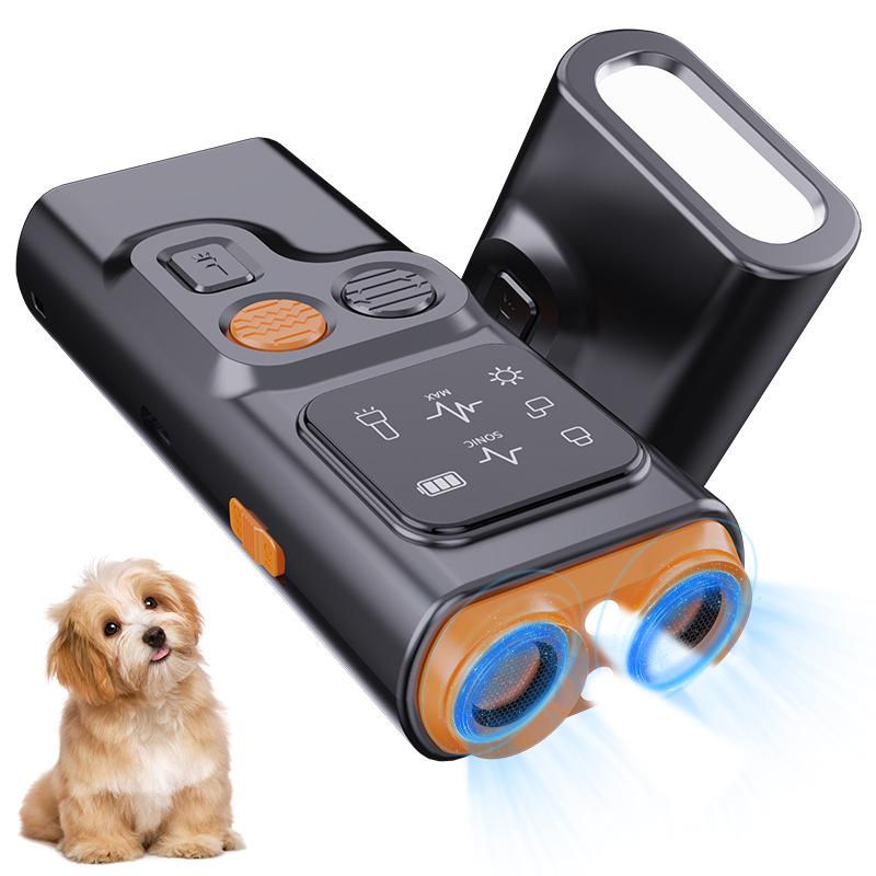 Double-Headed Ultrasonic Dog Repeller & Trainer - Stop Barking & Drive Away Dogs