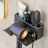 1pcBathroom Shelf Dryer Cradle Wall Shelves Hair Dryer Holder Shower Hairdryer Organizer Box Toilet Blower Holder Shelf Bathroom