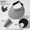 Women's UV Protection Visor Hat with Face Covering and Large Brim