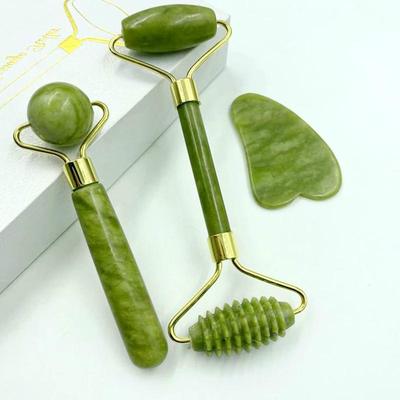 Kristallstein-Jade-Roller, Facelift-Massage-Roller, Gesichts-Schlankheitsmassagegerät