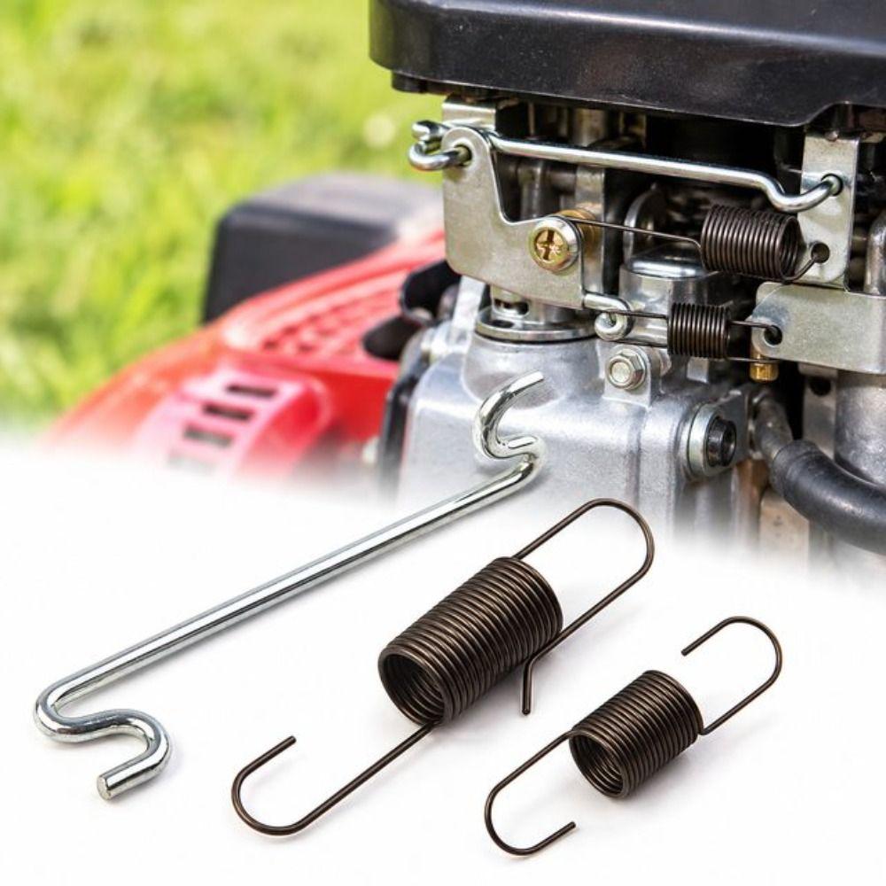 Coiled Spring Throttle Linkage Rod Metal Carburetor Spring Set Lawn Mower Parts
