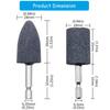 2Pcs Grinding Head Hexagonal Shank Grinding Wheel Sharpening Head Portable Grinding Drill Tool For Metal Machinery